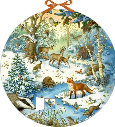 Memo-Adventskalender - Die Tiere im Winterwald