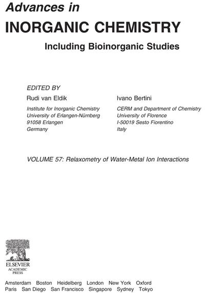 Advances in Inorganic Chemistry