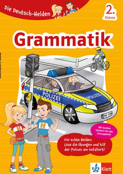 Klett Grammatik 2. Klasse: Deutsch in der Grundschule – mit Stickern (Die Deutsch-Helden)