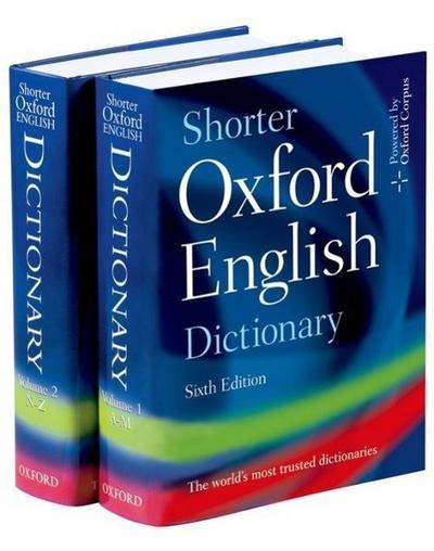 Shorter Oxford English Dictionary - Oxford University Press