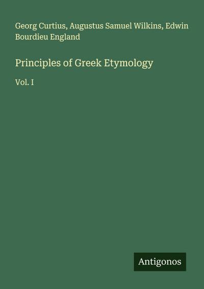 Principles of Greek Etymology