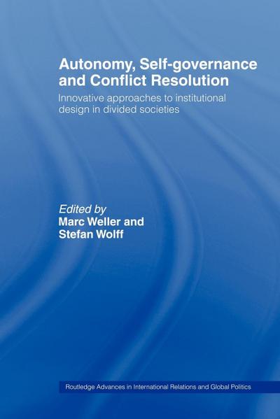 Autonomy, Self Governance and Conflict Resolution