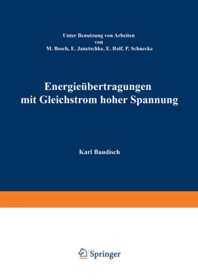 Energieübertragung mit Gleichstrom hoher Spannung