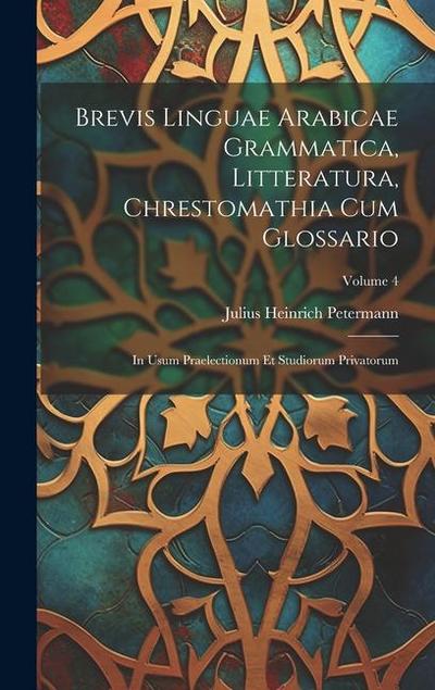 Brevis Linguae Arabicae Grammatica, Litteratura, Chrestomathia Cum Glossario: In Usum Praelectionum Et Studiorum Privatorum; Volume 4
