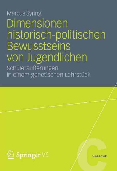 Dimensionen historisch-politischen Bewusstseins von Jugendlichen