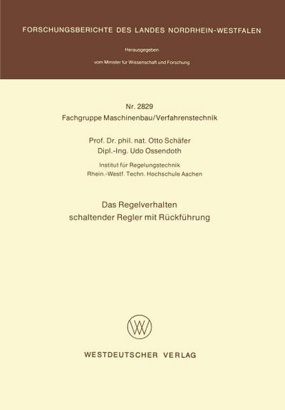 Das Regelverhalten schaltender Regler mit Rückführung