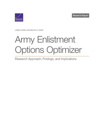 Army Enlistment Options Optimizer