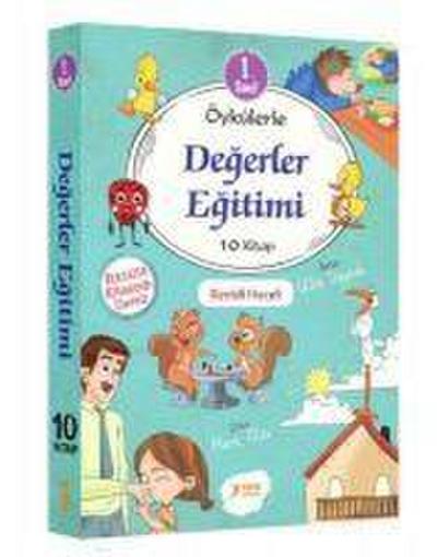 1. Sinif Öykülerle Degerler Egitimi Seti 10 Kitap Takim