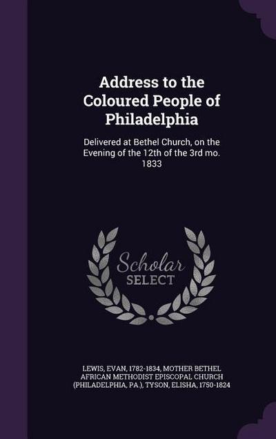 Address to the Coloured People of Philadelphia
