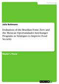 Evaluation of the Brazilian Fome Zero and the Mexican Oportunidades Anti-hunger Programs as Strategies to Improve Food Security