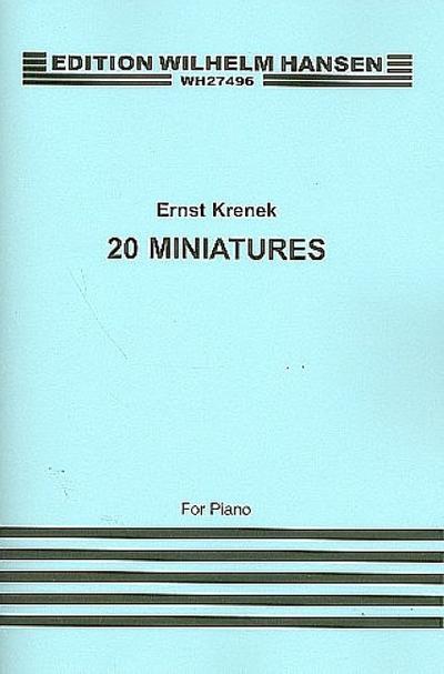 20 Miniaturen (1954)für Klavier