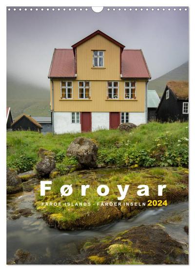 Føroyar - Faroe Islands - Färöer Inseln (Wandkalender 2024 DIN A3 hoch), CALVENDO Monatskalender