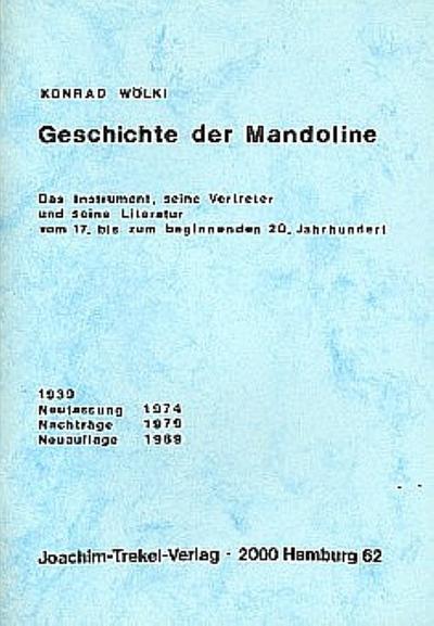 Geschichte der MandolineDas Instrument, seine Vertreter und seine