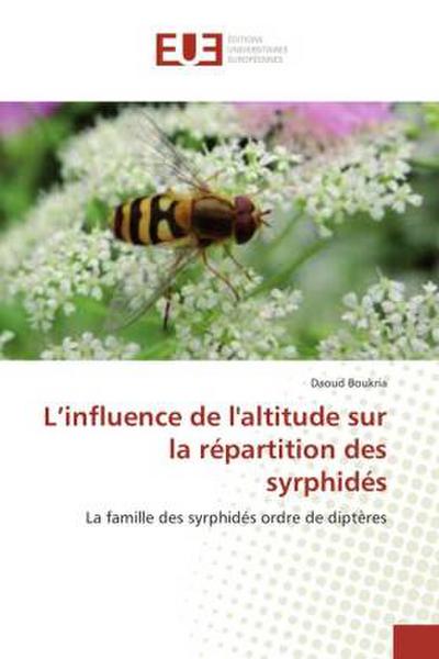 L’influence de l’altitude sur la répartition des syrphidés