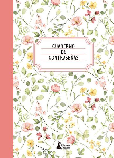 Cuaderno de Contraseñas de Kitsune Rosa -Z