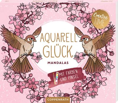 Aquarell-Glück Mandalas