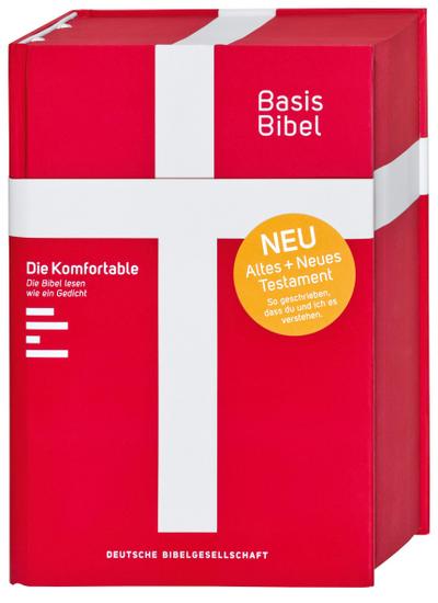 BasisBibel. Die Komfortable. Rot: Altes und Neues Testament. Komfortables Schriftbild (Sinn-Zeilenfall)