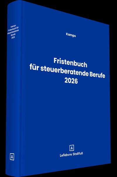 Fristenbuch für steuerberatende Berufe 2026