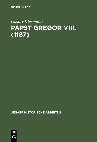 Papst Gregor VIII. (1187)