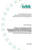 Analyse prozessübergreifender Wirkzusammenhänge zu