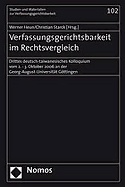 Verfassungsgerichtsbarkeit im Rechtsvergleich