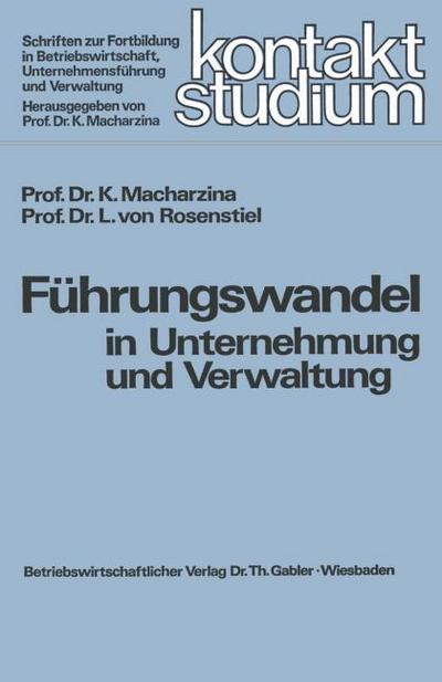 Führungswandel in Unternehmung und Verwaltung