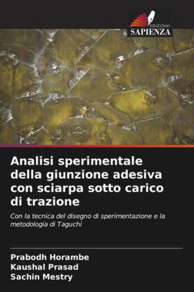 Analisi sperimentale della giunzione adesiva con sciarpa sotto carico di trazione