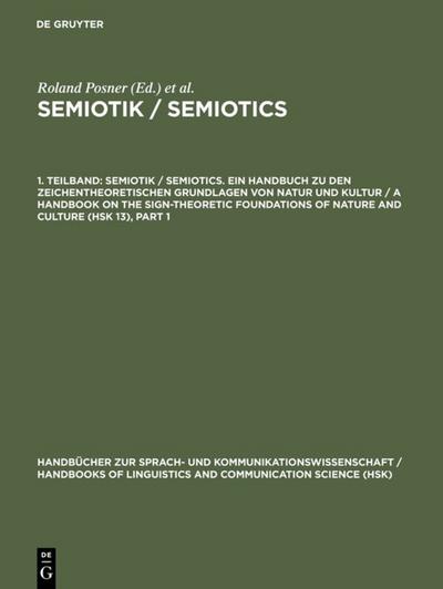 Semiotik / Semiotics.1.Teilband