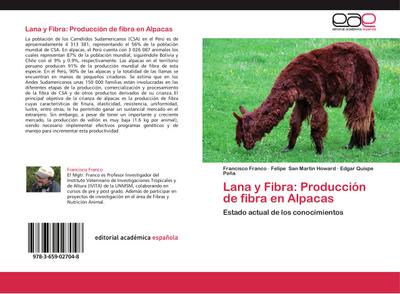 Lana y Fibra: Producción de fibra en Alpacas