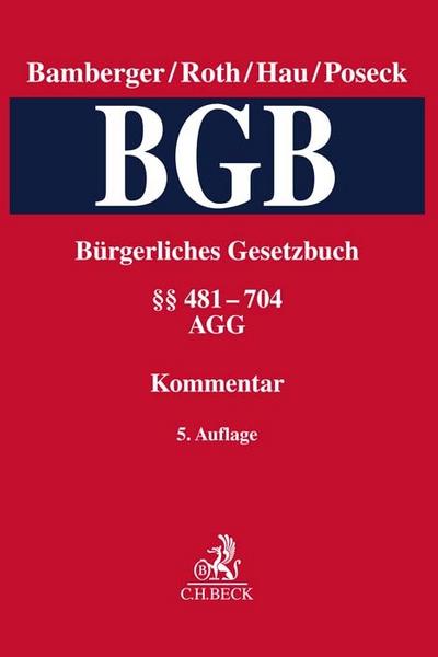 BGB/Bürgerliches Gesetzbuch 2: §§ 481-704, AGG