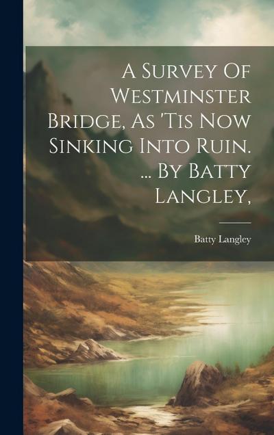 A Survey Of Westminster Bridge, As ’tis Now Sinking Into Ruin. ... By Batty Langley
