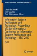 Information Systems Architecture and Technology: Proceedings of 38th International Conference on Information Systems Architecture and Technology - ISAT 2017