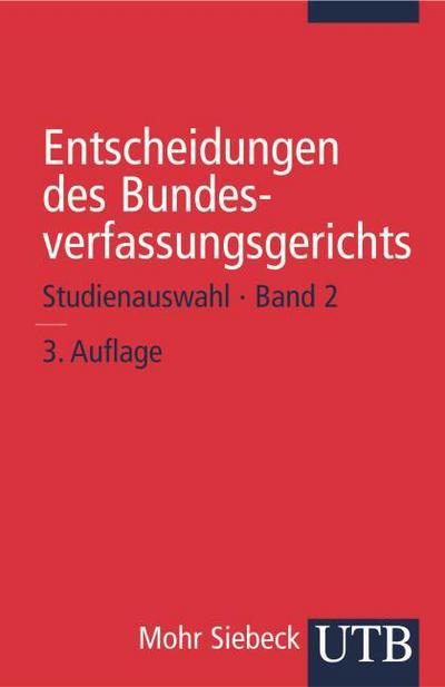 Entscheidungen des Bundesverfassungsgerichts
