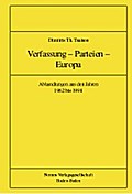 Dimitris Th. Tsatsos. Verfassung - Parteien - Euro