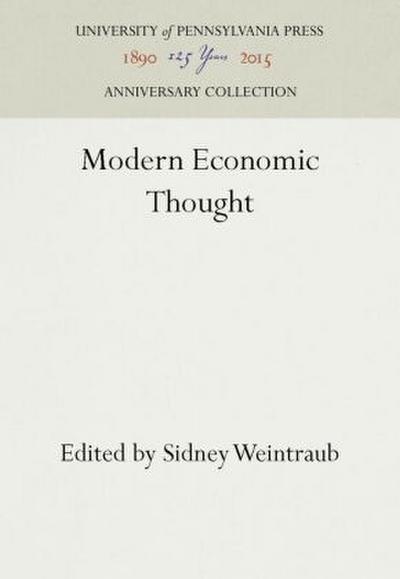 Modern Economic Thought
