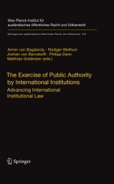 The Exercise of Public Authority by International Institutions