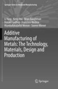 Additive Manufacturing of Metals: The Technology, 