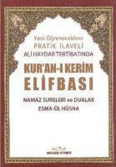 Yeni Ögreneceklere Pratik Ilaveli Ali Haydar Tertibatinda Kuran-i Kerim Elifbasi Rahle Boy