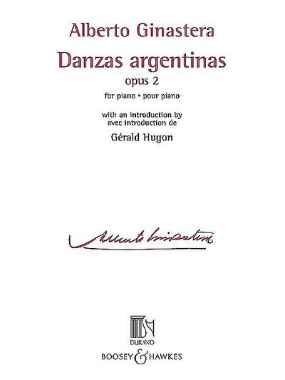 Danzas argentinas op. 2for piano