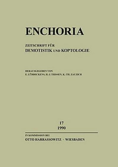 Enchoria 17 (1990)