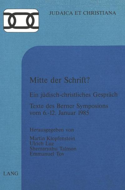 Mitte der Schrift?