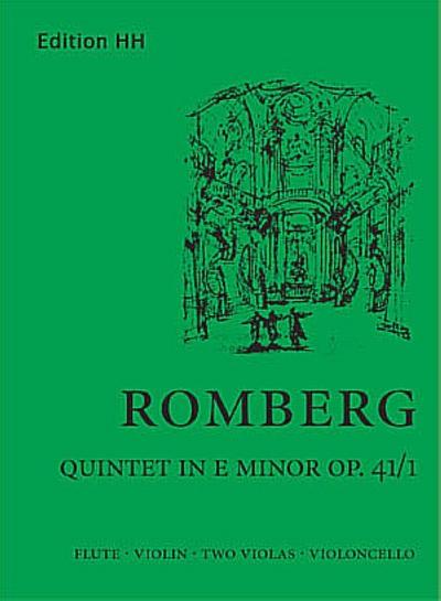 Quintet e minor op.41,1 for flute,violin, 2 violas and violoncello