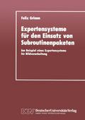 Expertensysteme für den Einsatz von Subroutinenpak