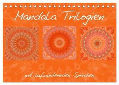 Mandala Trilogien (Tischkalender 2026 DIN A5 quer), CALVENDO Monatskalender
