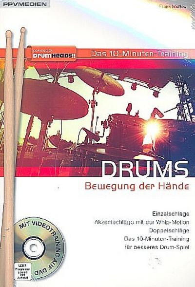 Drums. Bewegung der Hände, m. DVD