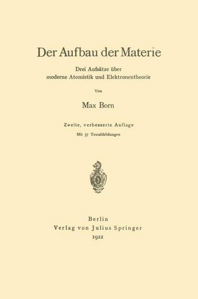 Der Aufbau der Materie