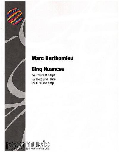 Cinq Nuancesfür Flöte und Harfe
