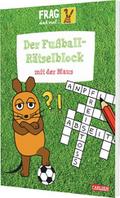 Der Fußball-Rätselblock mit der Maus