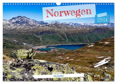 Norwegen Wanderbar (Wandkalender 2024 DIN A3 quer), CALVENDO Monatskalender