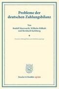 Probleme der deutschen Zahlungsbilanz.